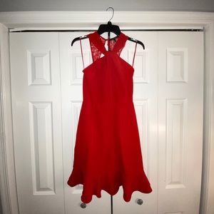 19 Cooper Red Ruffle Dress